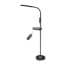 Світильник для підлоги Торшер світлодіодний HOROZ ELECTRIC LED "NORMAN- C" 15W бездротова підзарядка, чорний