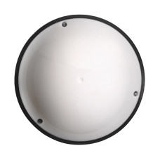 Світильник настінно-стельовий пластиковий HOROZ ELECTRIC «AQUA FULL MOON OPAL» 1*60 чорний