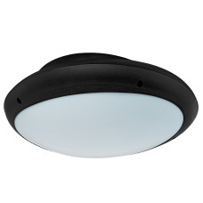 Світильник настінно-стельовий пластиковий HOROZ ELECTRIC «Aqua Opal Овал»  чорний