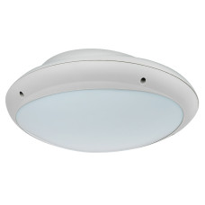 Світильник настінно-стельовий пластиковий HOROZ ELECTRIC «Aqua Opal Овал» 1*60 сірий
