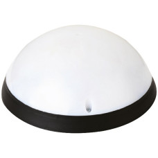 Світильник пластиковий HOROZ ELECTRIC Акуа Повний Місяць Опал LED 12W з датчиком руху 6400K (денний) чорний