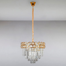 Люстра підвісна кришталева Light House LS-15184-5+1 GD золото