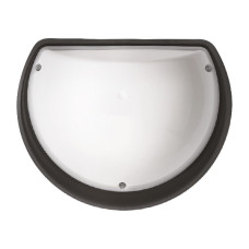 Світильник настінно-стельовий пластиковий HOROZ ELECTRIC Акуа Півмісяць Опал чорний