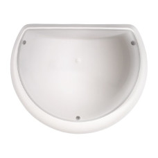 Світильник настінно-стельовий пластиковий HOROZ ELECTRIC Акуа Півмісяць Опал білий