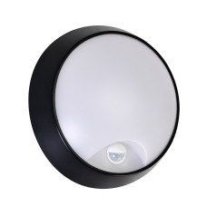 Світлодіодний світильник вологозахищений HOROZ ELECTRIC SORENTO 3CCT 20W IP54 чорний з датчиком руху