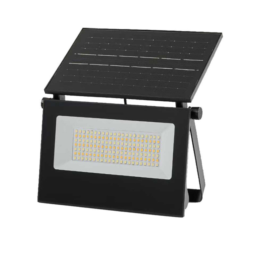 Зображення Вуличний LED прожектор на сонячних батареях Light House LG-20534 чорний 300 Вт 19x3.2x12.5 см ИМ Light-Deco 1 