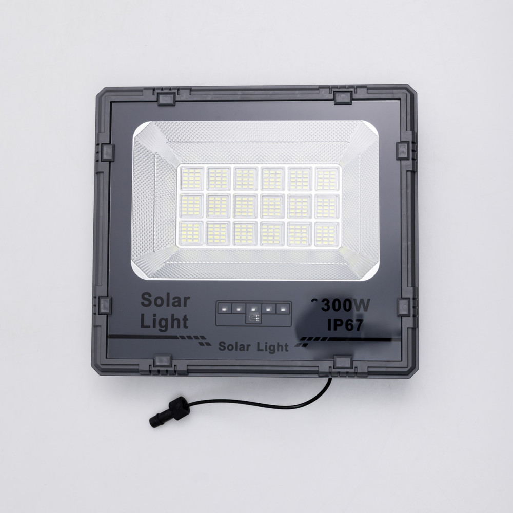 Изображение Уличный LED фонарь на солнечных батареях 31.6x27.8x7.5 см прожектор светодиодный уличный 270 LED 300 Вт с солнечной панелью HP-5-62 ИМ Light-Deco 1 