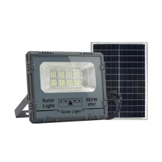 Уличный LED фонарь на солнечных батареях 31.6x27.8x7.5 см прожектор светодиодный уличный 270 LED 300 Вт с солнечной панелью HP-5-62
