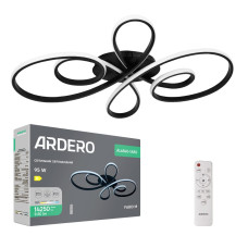 Светодиодная люстра Ardero AL6540-1ARD FABIO M 95Вт черный Светодиодная люстра Ardero AL6540-1ARD FABIO M 95Вт черный