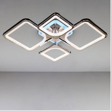 Люстра стельова світлодіодна Light House DS-14903/2+2HR LED 3color dimmer 100W хром