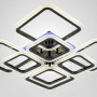 Изображение Люстра потолочная LED с RGB подсветкой Light House NM-16470/4+4 GM RGB 192W+30W черный хромИМ Light-Deco1