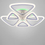 Зображення Люстра стельова LED з RGB підсвічуванням Light House NM-16467/3+3 WH RGB 126W+24W білийИМ Light-Deco