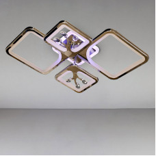 Люстра стельова LED Light House DS-14503/2+2HR LED 3color dimmer 100W хром