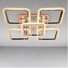 Люстра потолочная светодиодная Light House DS-A14888/4+1HR LED 3color dimmer 120W хром