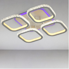 Люстра потолочная LED с RGB подсветкой Light House NM-16455/4S WH RGB 132W белый