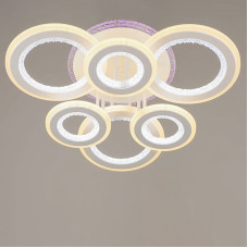 Люстра стельова LED з RGB підсвічуванням Light House SRS-16357/3+3 244W білий Люстра стельова LED з RGB підсвічуванням Light House SRS-16357/3+3 244W білий