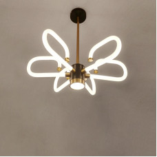 Люстра підвісна LED Light House SRS-16442-6 77W чорний / бронза