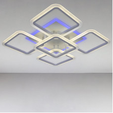 Люстра стельова LED з RGB підсвічуванням Light House NM-16470/4+1 WH RGB 150W+36W білий