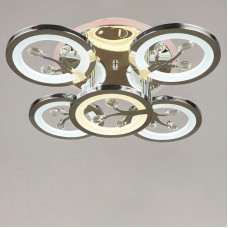 Люстра стельова LED з RGB підсвічуванням Light House SRS-16349/5 126W хром Люстра стельова LED з RGB підсвічуванням Light House SRS-16349/5 126W хром