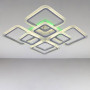 Зображення Люстра стельова LED з RGB підсвічуванням Light House NM-16470/4+4 WH RGB 192W+30W білийИМ Light-Deco