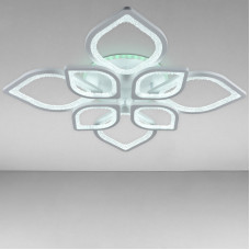 Люстра стельова LED з RGB підсвічуванням Light House SRS-16280/4+4A WH (RGB) 200W+8W білий