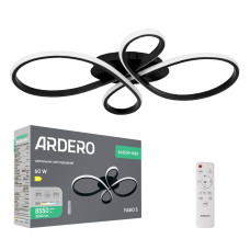 Светодиодная люстра Ardero AL6530-1ARD FABIO S 60Вт черный Светодиодная люстра Ardero AL6530-1ARD FABIO S 60Вт черный