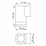 Зображення Світильник архітектурний настінний AR071G IP54 VIDEX GU10 LED чорний ИМ Light-Deco 2 