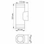 Зображення LED Світильник архітектурний AR072G IP54 VIDEX GU10x2 ИМ Light-Deco 3 