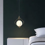 Зображення Латунний підвісний світильник із білим плафоном Ø 22 см ИМ Light-Deco 5 