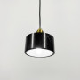 Зображення Латунний підвіс із чорним мармуровим плафоном Ø 15 см ИМ Light-Deco 