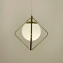 Зображення Латунний підвісний світильник із білим плафоном Ø 22 см ИМ Light-Deco 4 