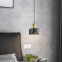 Зображення Латунний підвіс із чорним мармуровим плафоном Ø 15 см ИМ Light-Deco 6 