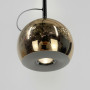 Изображение Чорний світильник із золотим плафоном та магнітом ИМ Light-Deco 4 