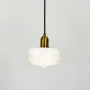 Зображення Латунний підвіс із білим мармуровим плафоном Ø 15 см ИМ Light-Deco 4 