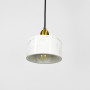 Зображення Латунний підвіс із білим мармуровим плафоном Ø 15 см ИМ Light-Deco 1 