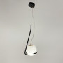 Изображение Підвіс із білим плафоном та чорною металевою обводкою ИМ Light-Deco 3 