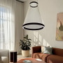 Изображение Мінімалістичний світильник у чорному корпусі 55х73 см ИМ Light-Deco 7 