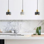 Зображення Латунний підвіс із білим мармуровим плафоном Ø 15 см ИМ Light-Deco 2 