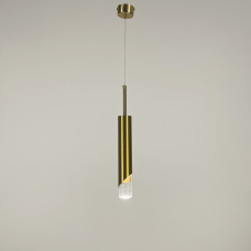 Светильник подвесной Light House LED 5 Вт с акриловым рассеивателем LNF-17524/1 латунный 