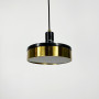 Зображення Чорний мармуровий підвіс із латунним корпусом Ø 20 см ИМ Light-Deco 4 