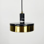 Зображення Чорний мармуровий підвіс із латунним корпусом Ø 20 см ИМ Light-Deco 1 