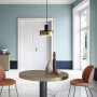 Зображення Чорний мармуровий підвіс із латунним корпусом Ø 20 см ИМ Light-Deco 3 