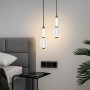 Зображення Золотий світлодіодний підвіс на 3 світлових режими 22х7 см ИМ Light-Deco 6 
