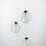 Зображення Підвісний світильник Transparent Bubbles на 3 плафони з металевою ниткою ИМ Light-Deco 1 