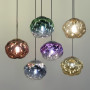 Изображение Підвіс із фактурним скляним плафоном в золотому кольорі ИМ Light-Deco 