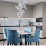 Зображення Підвісний світильник-молекула Ø 30 см + 4 кульки в хромі ИМ Light-Deco 