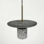 Изображение Підвіс Terrazzo Cylinder із сірим бетонним плафоном 30 см в стилі Ар-деко ИМ Light-Deco 1 