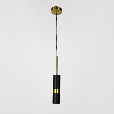 Чорний поворотний підвісний світильник із спотом Чорний поворотний підвісний світильник із спотом