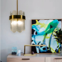 Зображення Розкішна скляна золота люстра в скандинавському стилі ИМ Light-Deco 5 