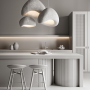 Изображение Текстурний гіпсовий підвісний світильник 55х70 см ИМ Light-Deco 1 